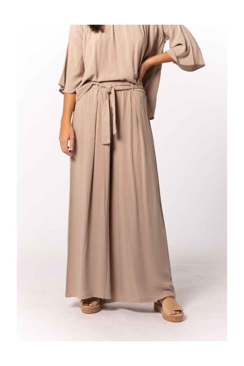 PANTALONES VISCOSA NATURAL CAMEL