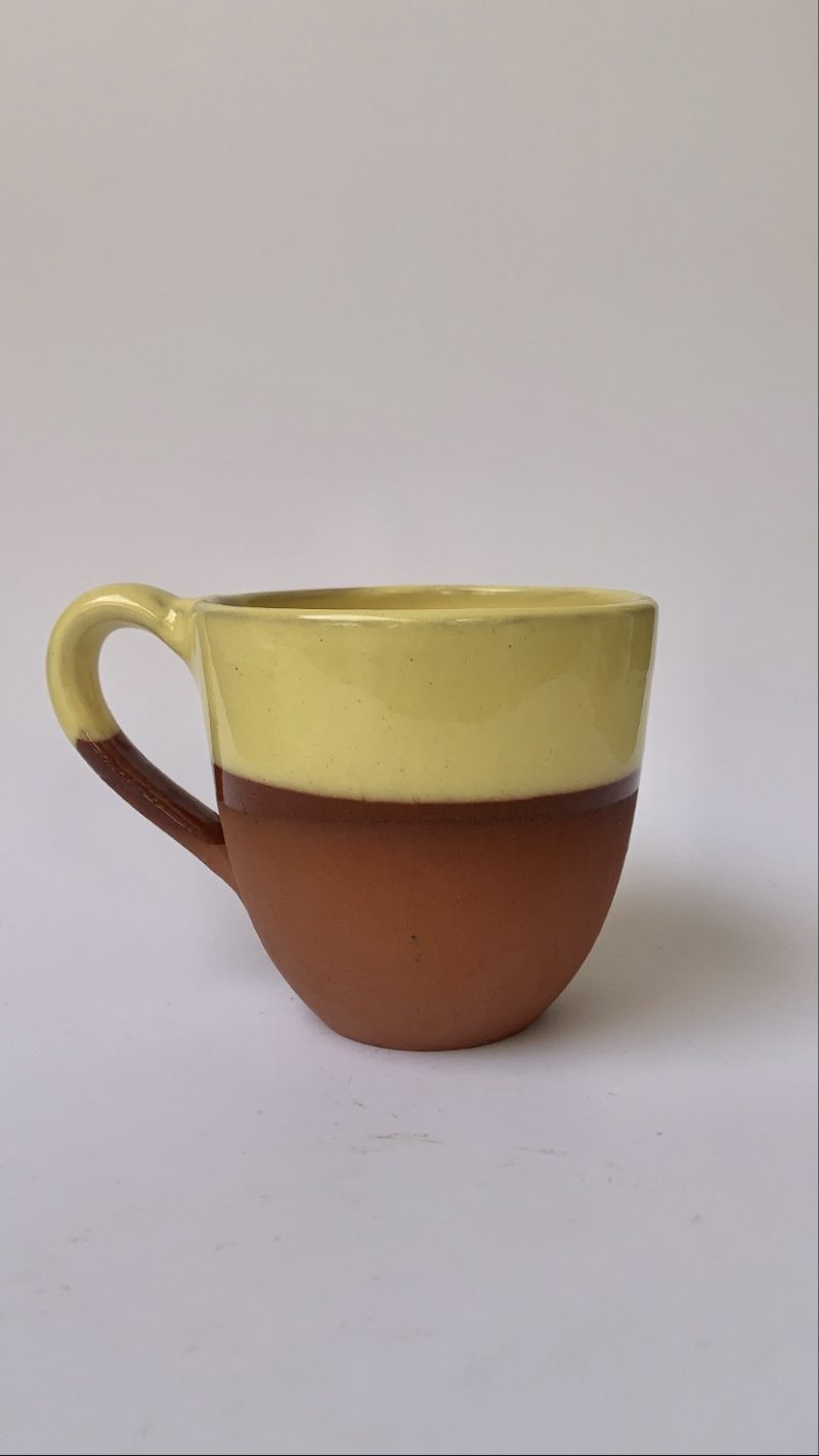 TAZA CON ASA CERAMICA ARTESANAL - Imagen 2