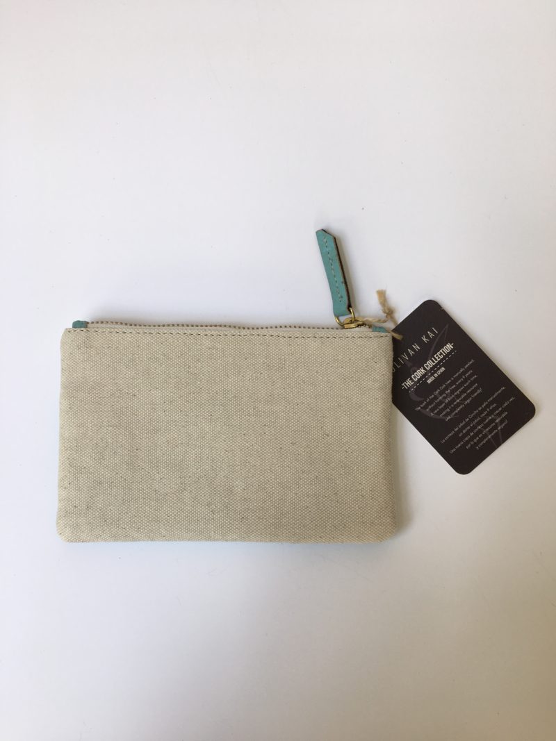 Monedero de algodon azul