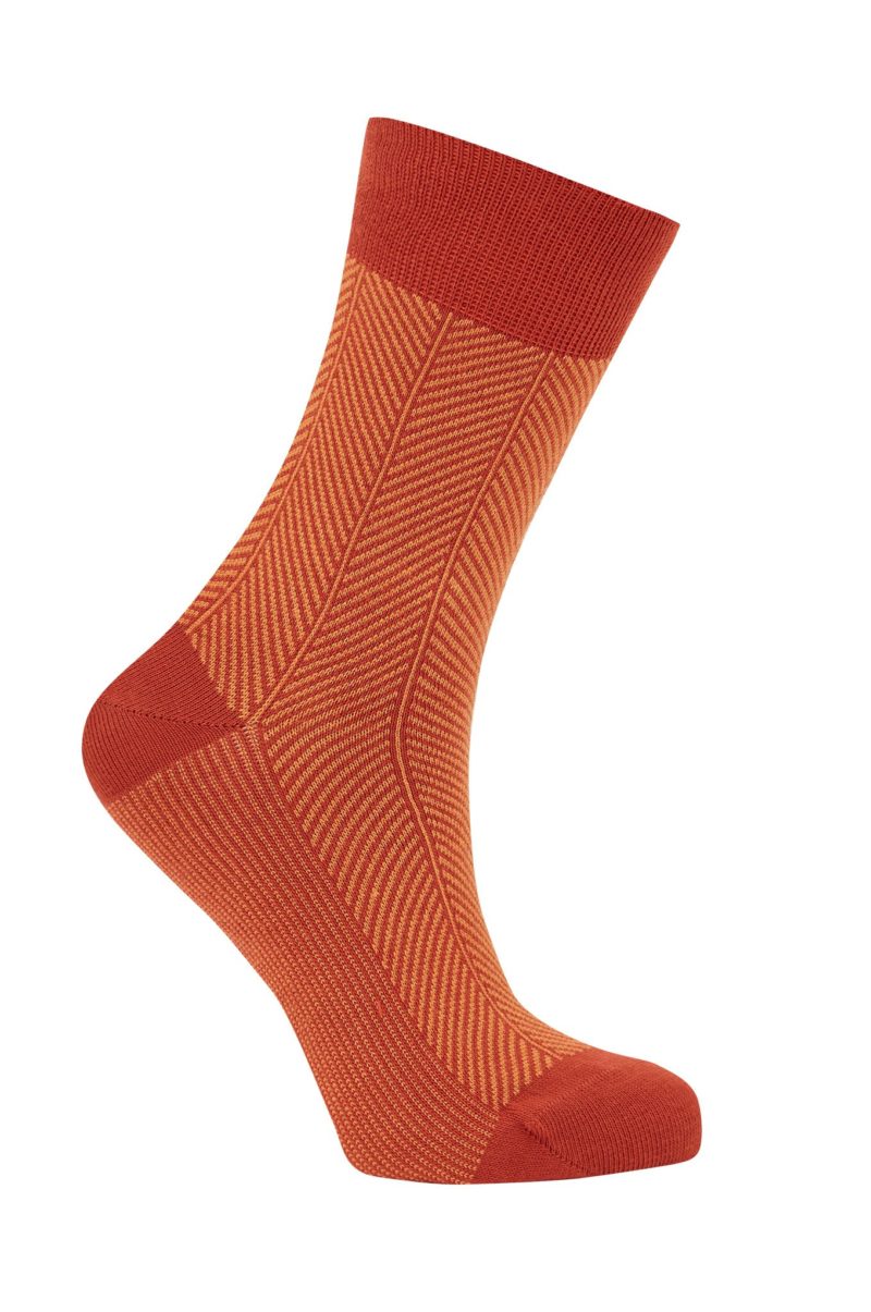 HERRINGBONE CALCETINES DE ALGODÓN ORGÁNICO