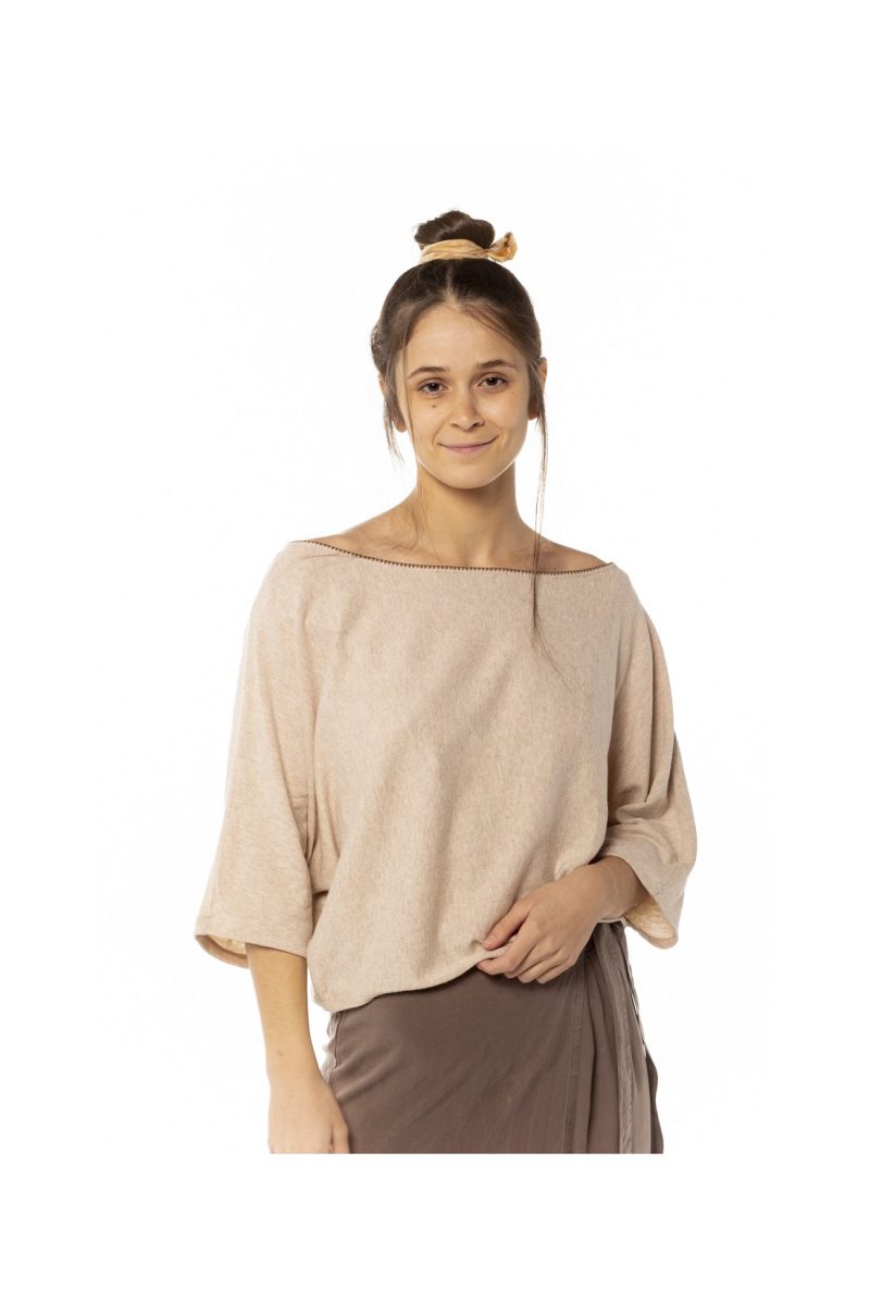 JERSEY MURCIÉLAGO PECHINA BEIGE - Imagen 2