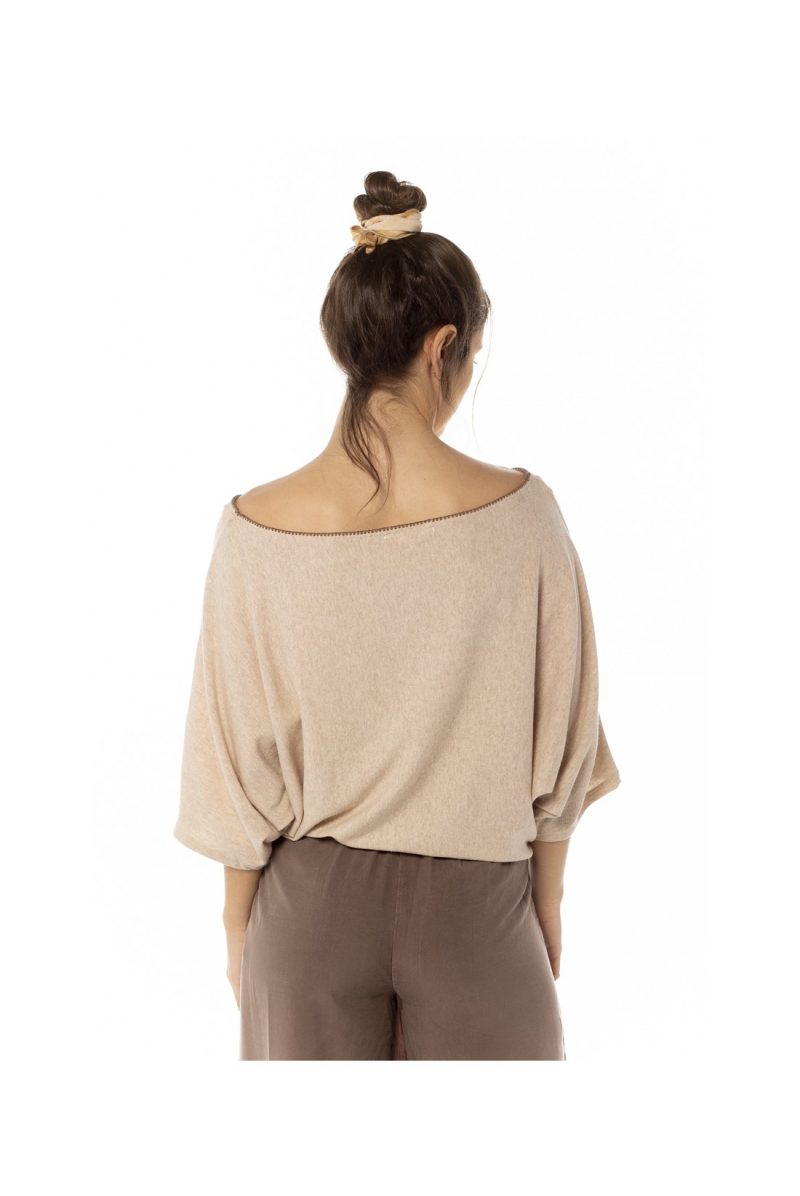JERSEY MURCIÉLAGO PECHINA BEIGE - Imagen 3
