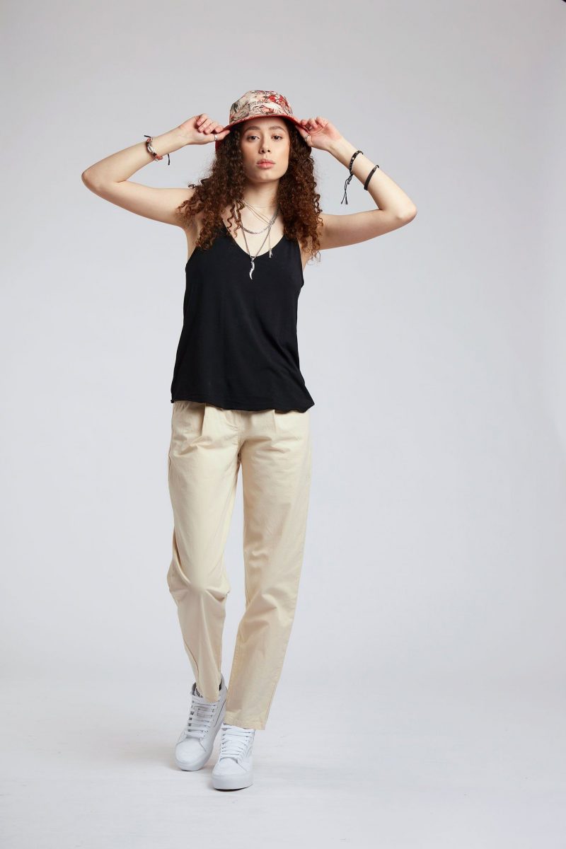 PANTALÓN ALGODÓN ORGANICO PIEDRA RENTING - Imagen 2