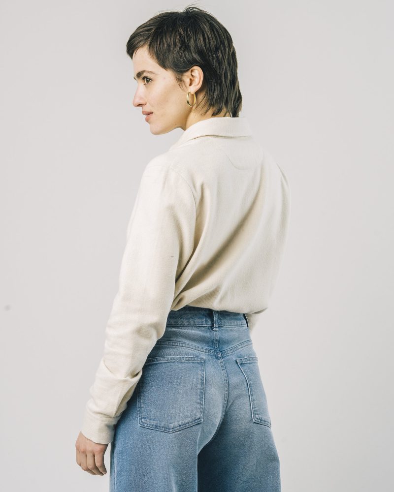 BLUSA GRUESA FLANNEL CRUDO - Imagen 3
