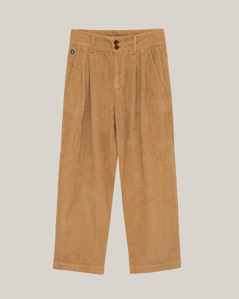 PANTALÓN DE PANA VERDE CON PINZAS - Imagen 7