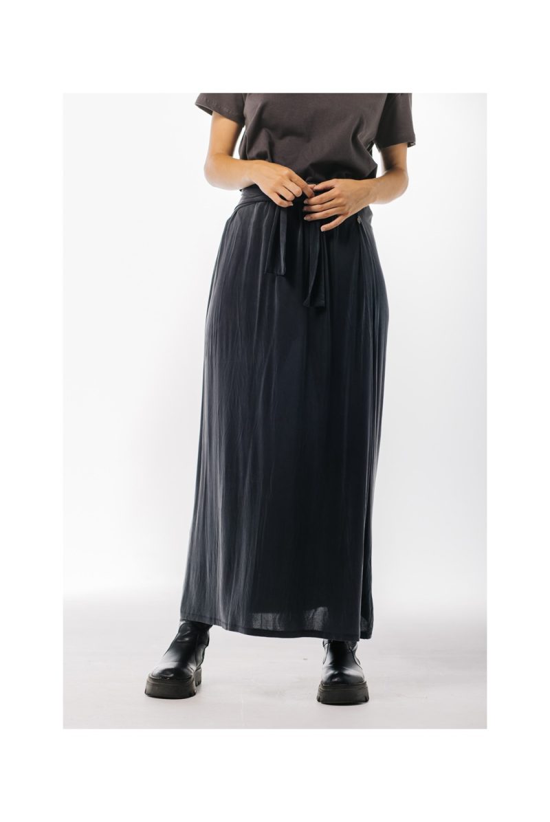 FALDA CUPRO GRIS - Imagen 3