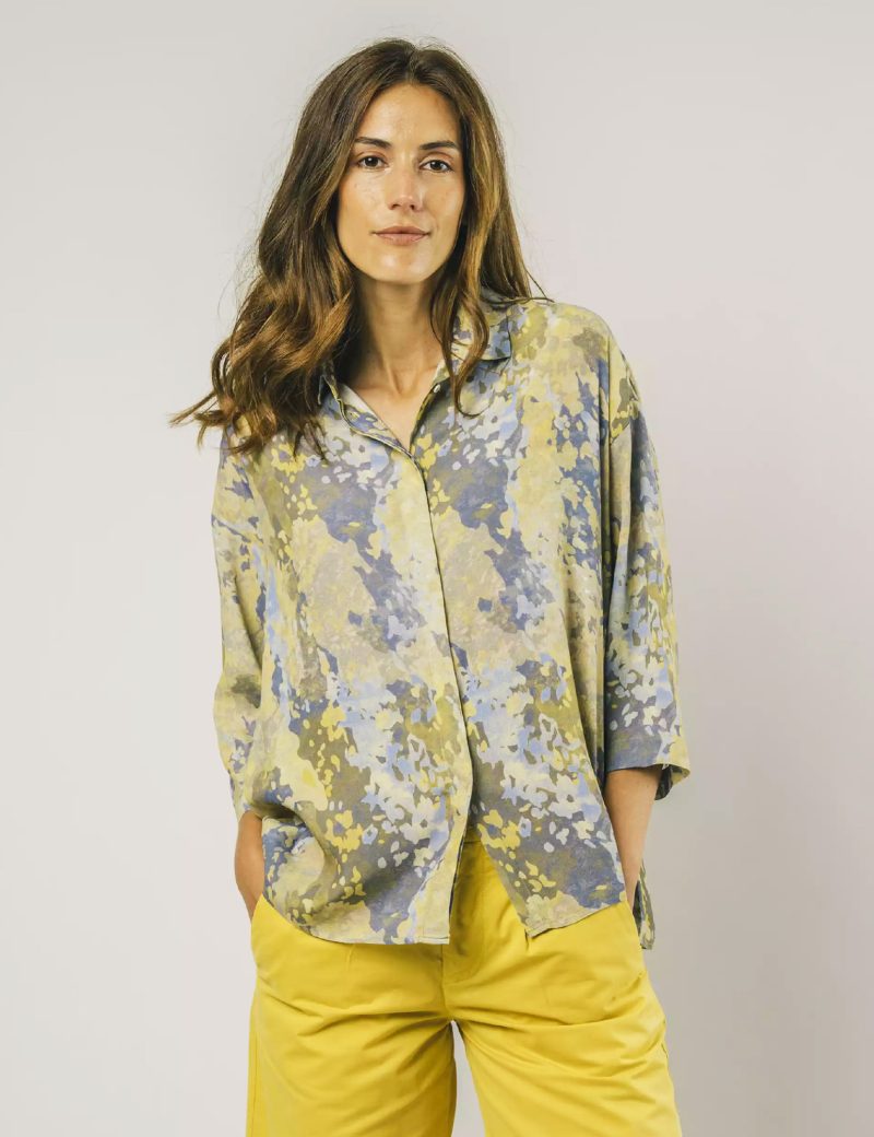 BLUSA CAMUFLAJE VERDE 100% ECOVERO