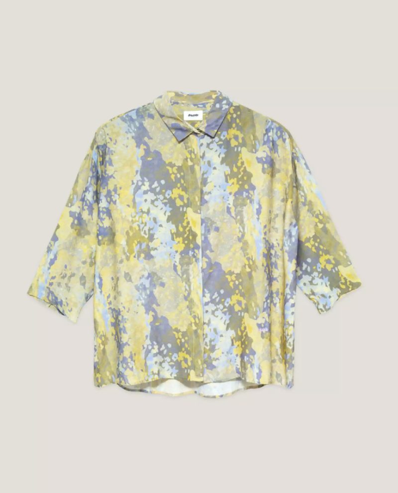BLUSA CAMUFLAJE VERDE 100% ECOVERO - Imagen 3