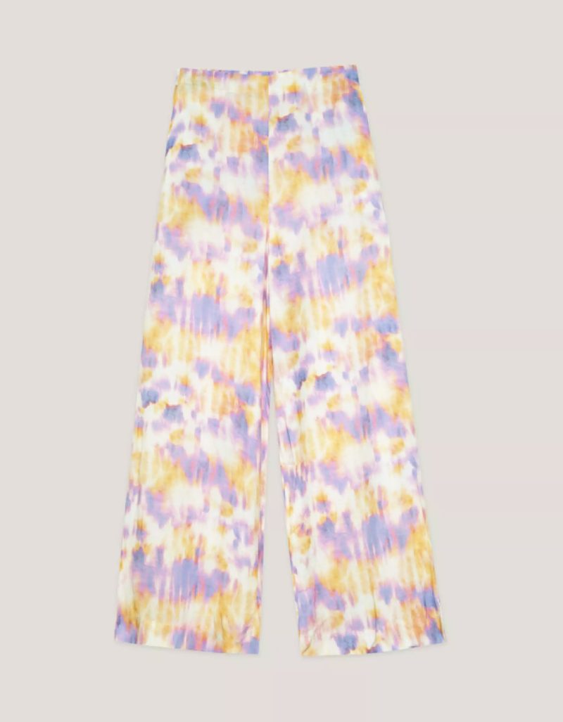 PANTALÓN TIE DYE LILAC 100% ECOVERO VISCOSA - Imagen 4