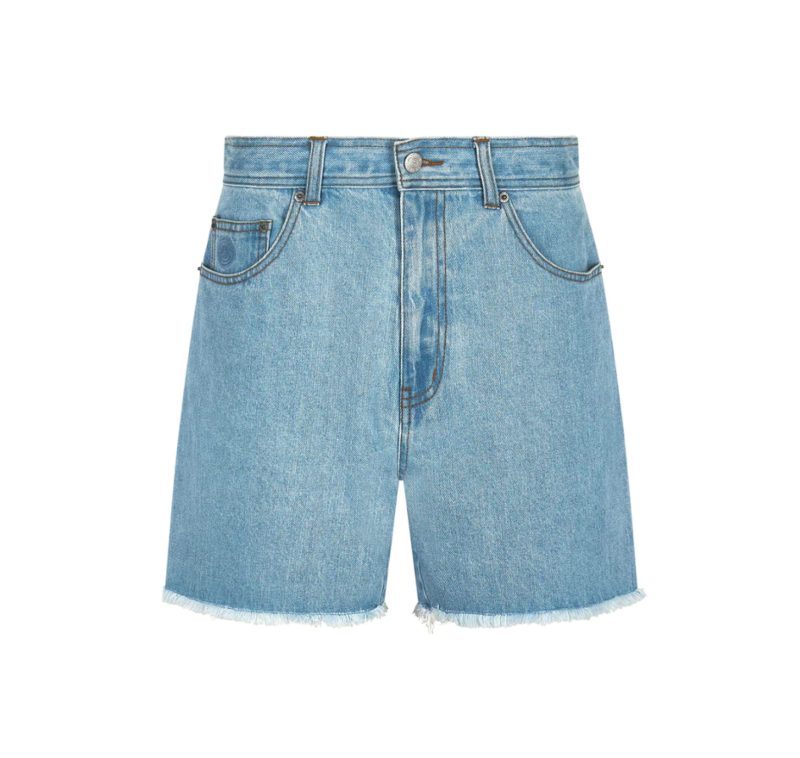 PANTALÓN CORTO VAQUERO DE ALGODÓN ORGÁNICO