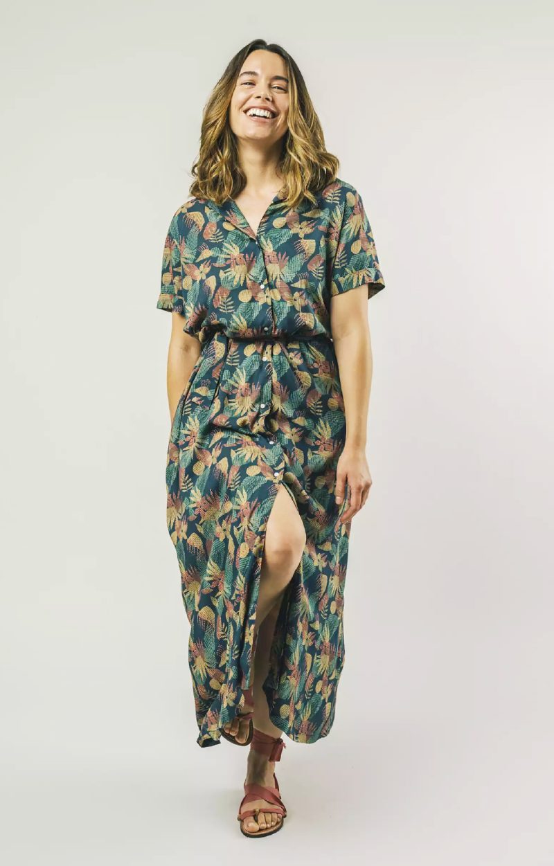 VESTIDO DE FLORES NAVY SOSTENIBLE - Imagen 2