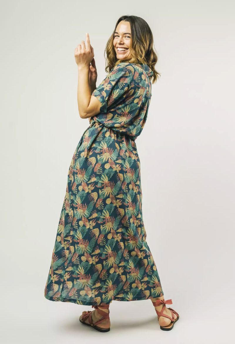 VESTIDO DE FLORES NAVY SOSTENIBLE - Imagen 4