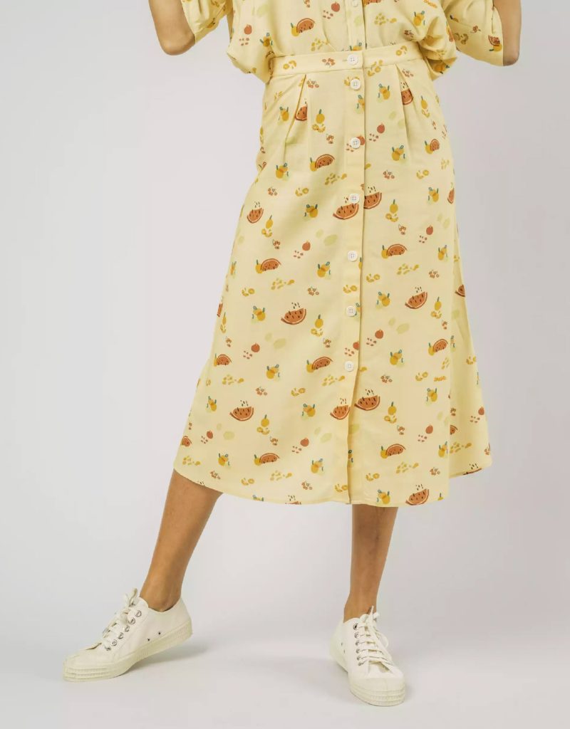 FALDA SOSTENIBLE CON ESTAMPADOS DE FRUTAS - Imagen 4