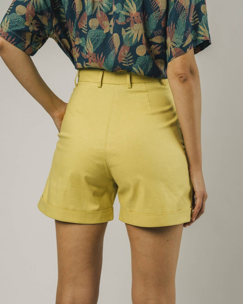 PANTALONES CORTOS LIMON DE ALGODÓN ORGÁNICO - Imagen 4
