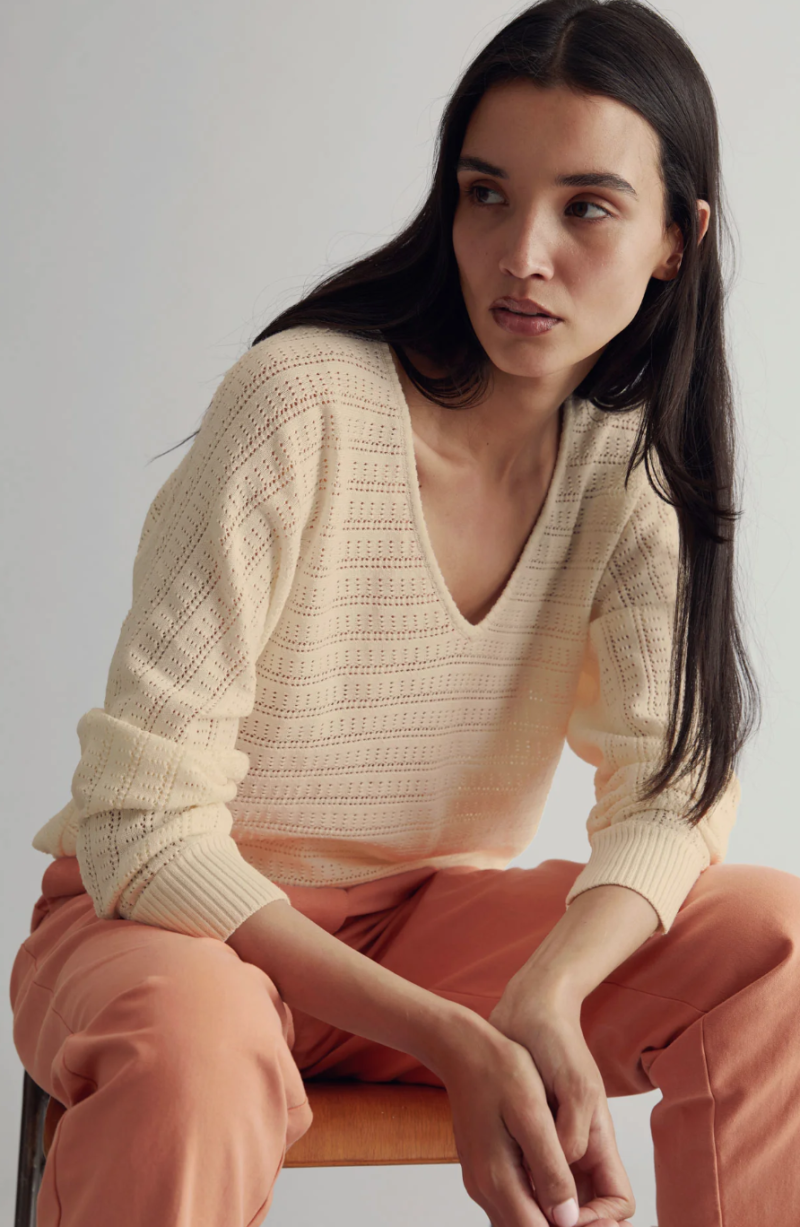 JERSEY DE ALGODÓN ORGÁNICO OFF WHITE