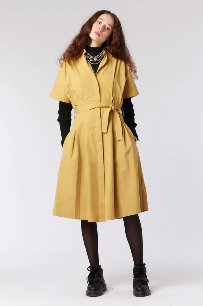 VESTIDO MIEL DE ALGODÓN ORGÁNICO